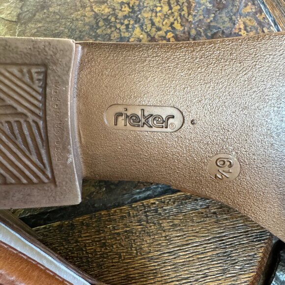 Vintage Rieker Anti-Stress Brown Leather Loafer, Women's US Size 8.5 - Picture 4 of 4